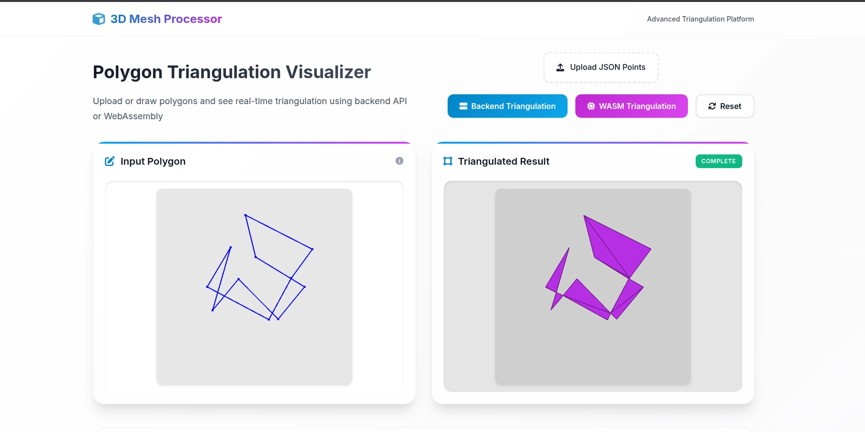 Triangulator - Geometry Processing Systems Demo